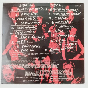 The Exploited ‎- Totally Exploited 1984 UK 1st Pressing Vinyl LP ***READY TO SHIP from Hong Kong***
